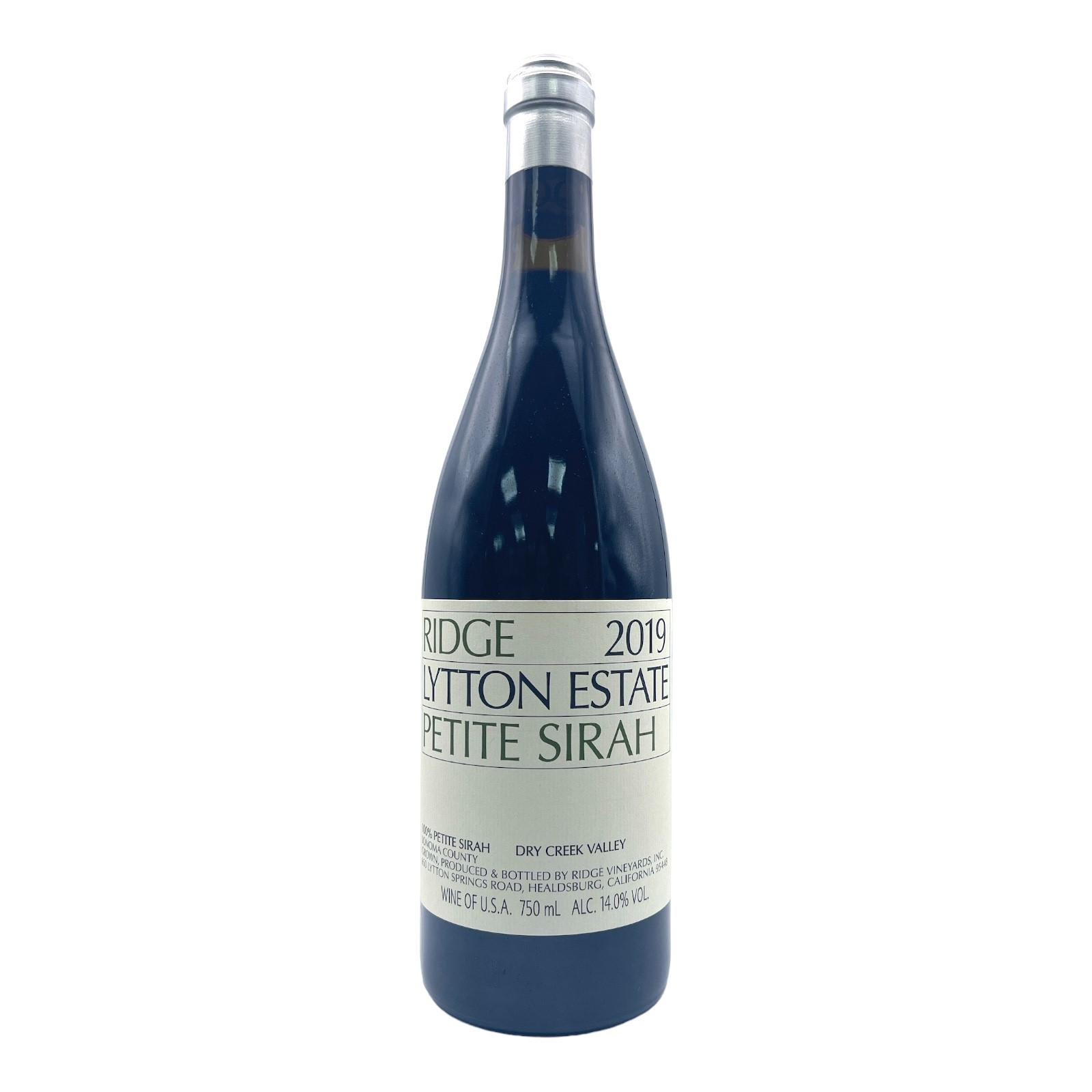 RIDGE Lytton Estate Petite Sirah, Dry Creek Valley 2019