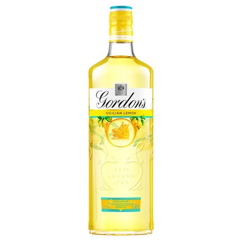 (70cl) Dunells GORDONS Gin - Bottle Sicilian (frtc) Lemon 37.5%abv